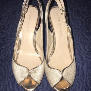 Gold dress shoes